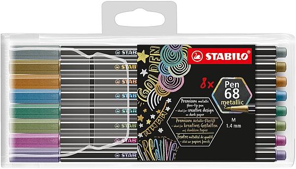 PISAKI 8 METALLIC STABILO PEN 68