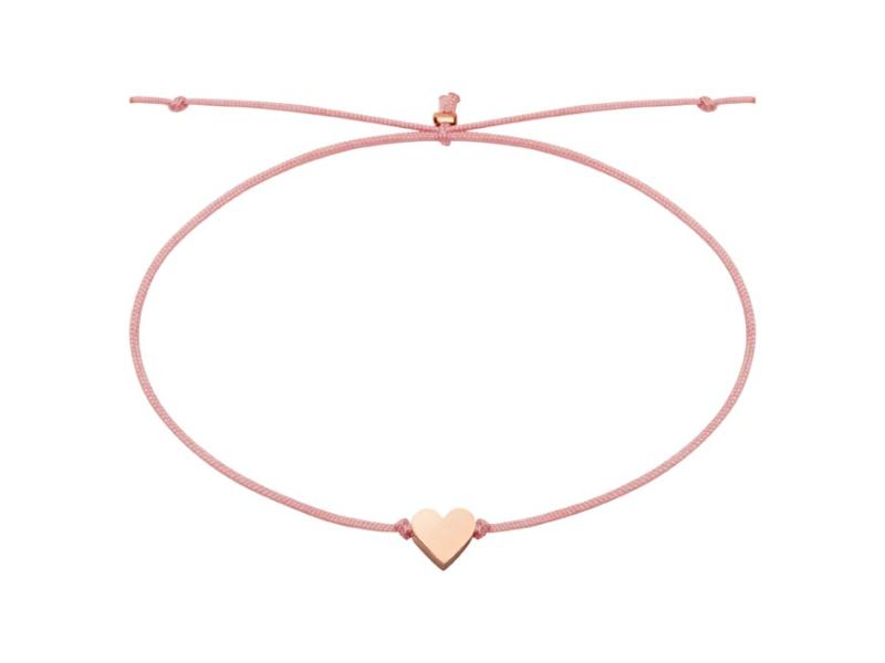 LOVELY FRIENDS BRANSOLETKA HEART (POZŁACANA ROSE GOLD)