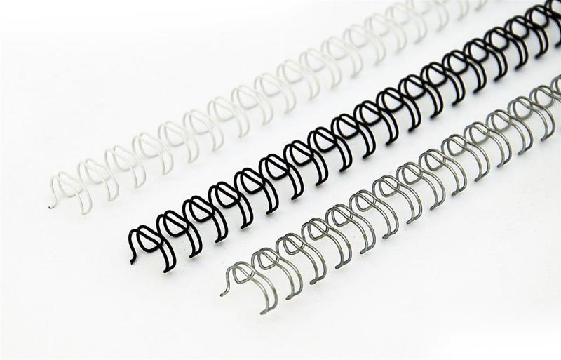 GRZBIETY METALOWE 14.3MM BIAŁE 3:1