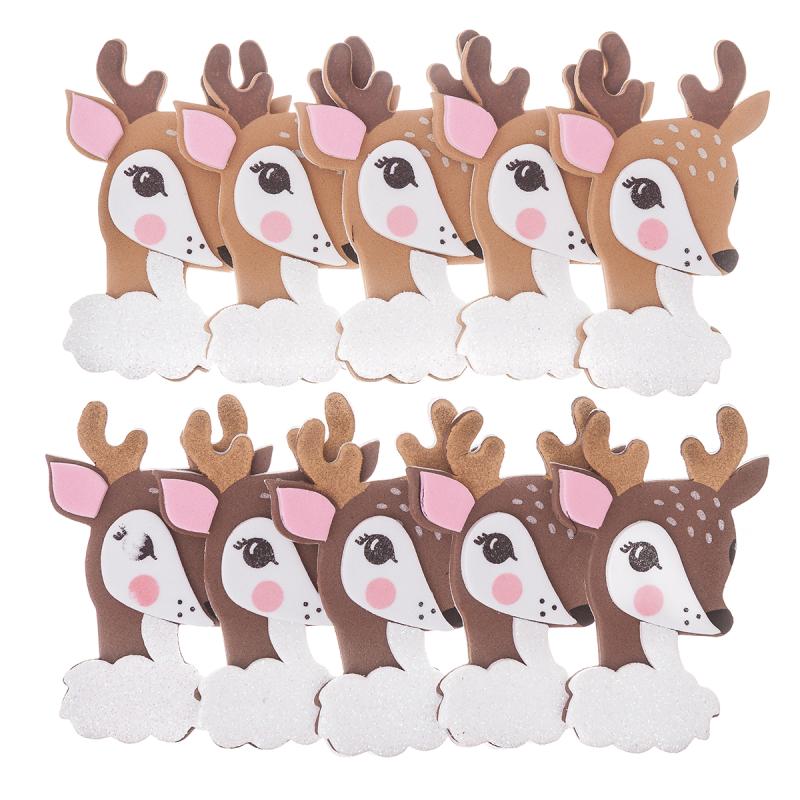 NAKLEJKI 3D Z PIANKI BAMBI 10SZT