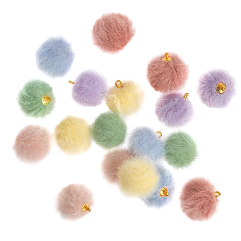 ZAWIESZKI FUTERKOWE, 18 SZT. - CREAM PASTEL