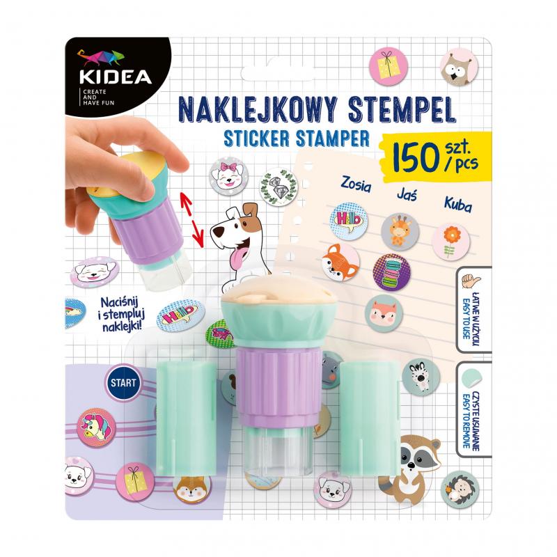 NAKLEJKOWY STEMPEL 150 SZT. KIDEA