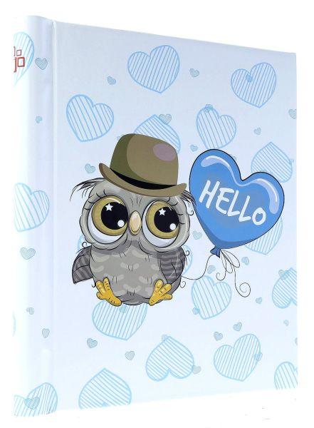 ALBUM SAMOPRZ. 23X28/20 DRS10 HELLO OWL BLUE