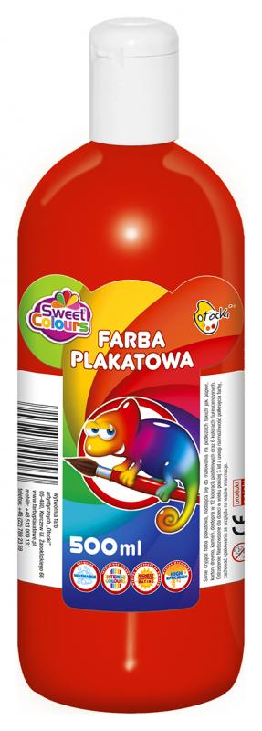 FARBA PLAKATOWA OTOCKI 500ML CZERWONA