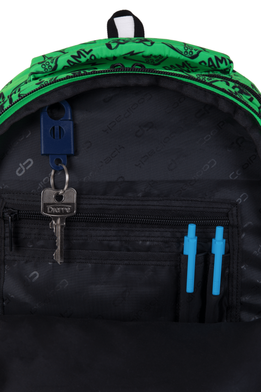 PLECAK SZKOLNY CP PRIME PRO - GAME OVER GRADIENT GREEN