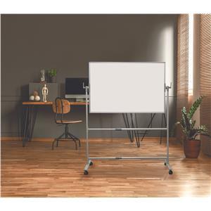 TABLICA OBROTOWA 150X100 DWUSTRONNIE SUCHOŚCIERALNA MAGNETYCZNA BIAŁA RAMA ALUMINIOWA PRESTOGE