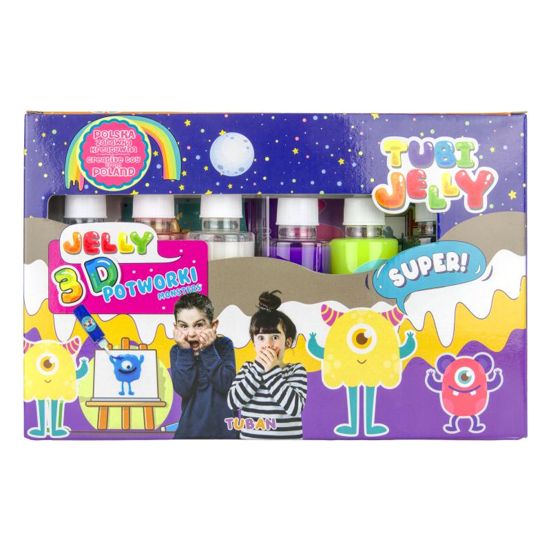 ZESTAW TUBI JELLY 6 KOL - POTWORKI