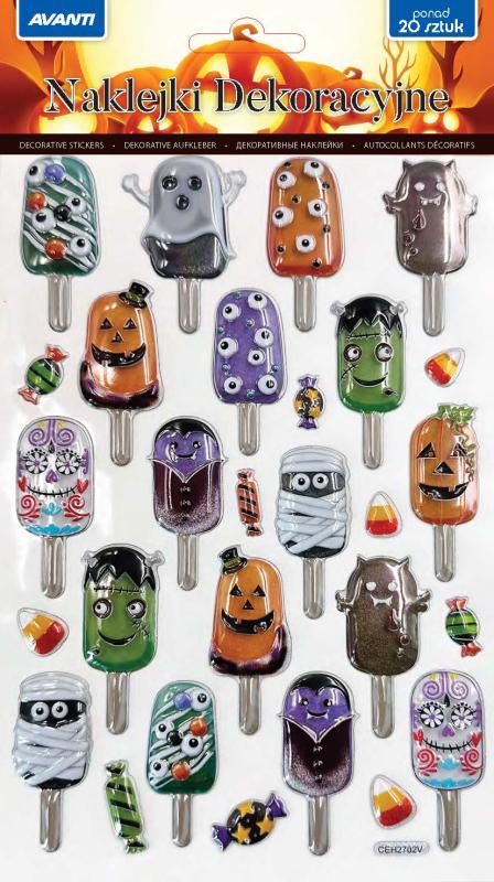 NAKLEJKI DEKORACYJNE HALLOWEEN