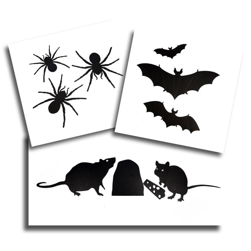 STRASZYDEŁKA ŚCIENNE - DEKORACJA SAMOPRZYLEPNA HALLOWEEN
