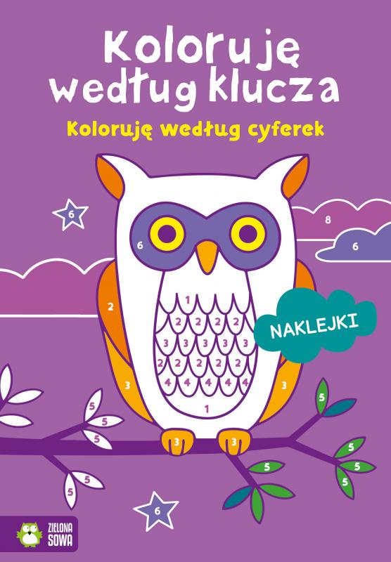 KSIĄŻECZKA KOLORUJĘ WEDŁUG KLUCZA. KOLORUJĘ WEDŁUG CYFEREK