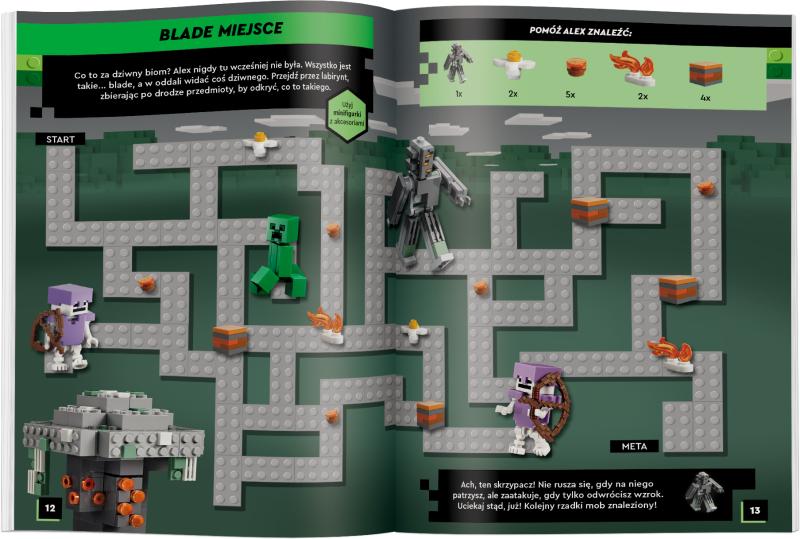 KSIĄŻECZKA LEGO MINECRAFT. W POSZUKIWANIU MOBÓW