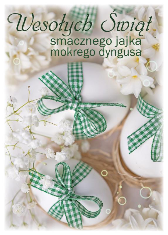 KARTKI POCZT.POLMAK BROKAT/ZŁ WIELKANOC