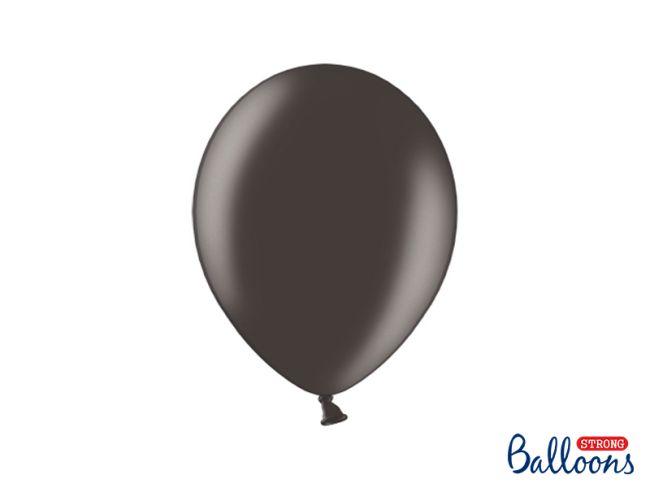 BALONY STRONG METALLIC CZARNY 27CM