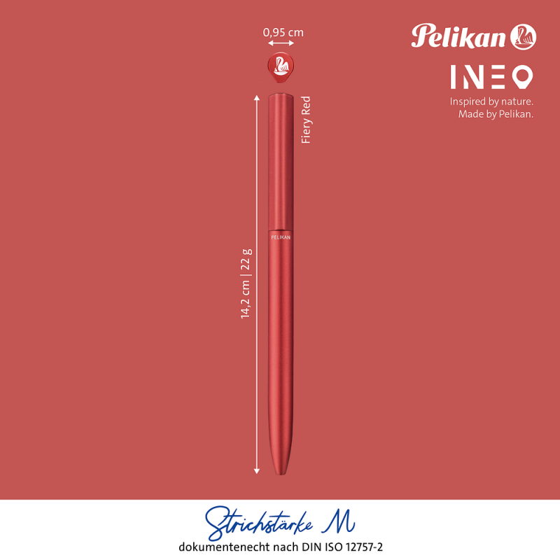 DŁUGOPIS PELIKAN K6 INEO FIERY RED ETUI