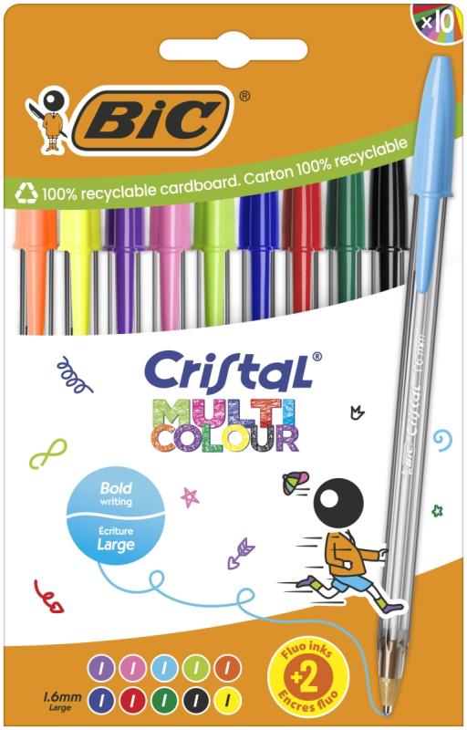 DŁUGOPIS BIC CRISTAL MULTICO MIX A10