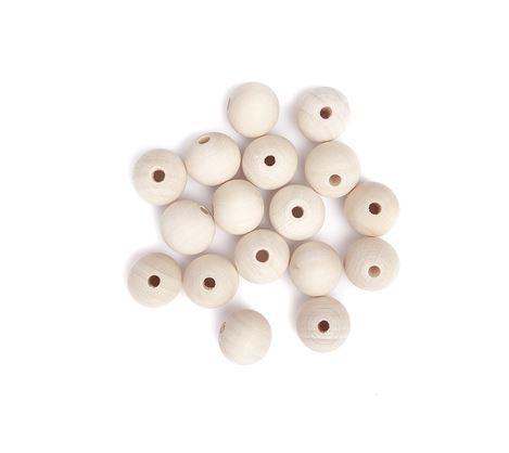 KULKI DREWNIANE 20MM 40G NATUR