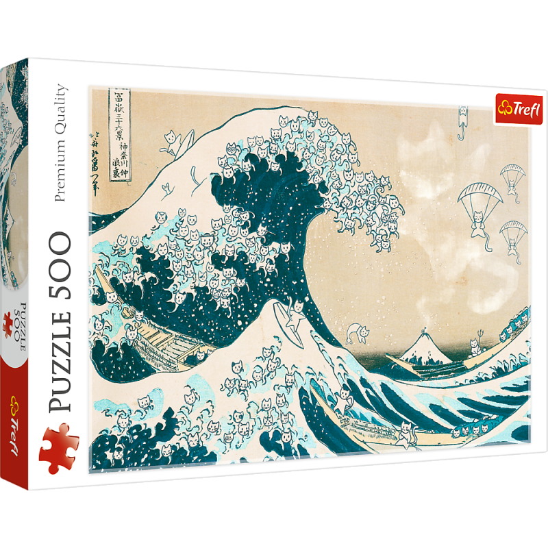 PUZZLE 500 TREFL WIELKA KOCIA FALA
