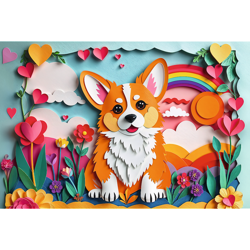 PUZZLE 160 TREFL PAPER ART: PIESEK