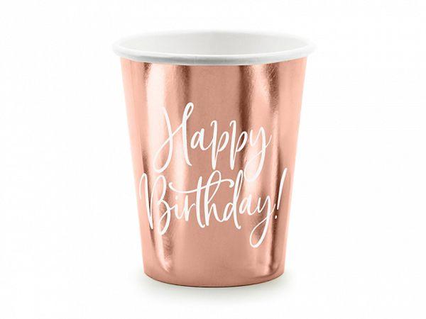 KUBECZKI HAPPY BIRTHDAY! RÓŻOWE ZŁOTO 260ML