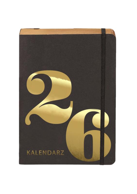 KALENDARZ A5 KRAFT DNS ZŁOTY