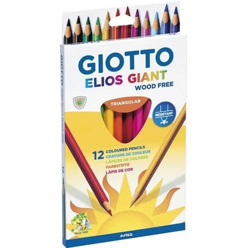 KREDKI OŁÓWKOWE 12 ELIOS GIANT GIOTTO