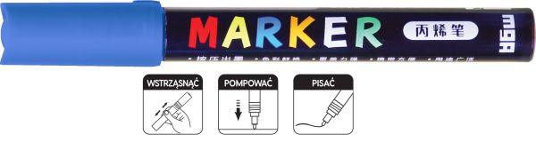 MARKER AKRYLOWY 1-2 MM NIEBIESKI MG