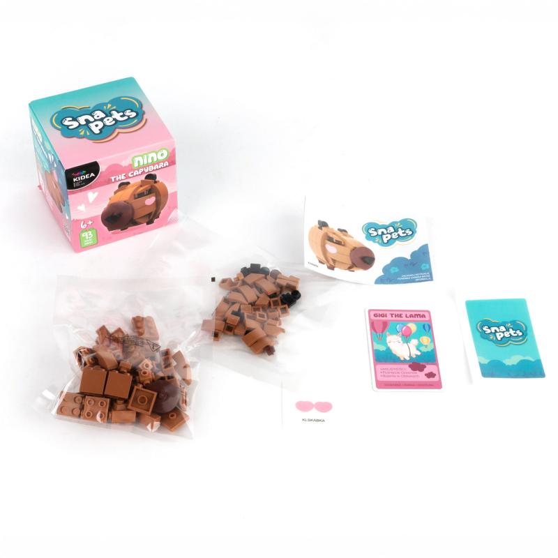 KLOCKI SNAPETS KAPIBARA BRĄZOWA KIDEA