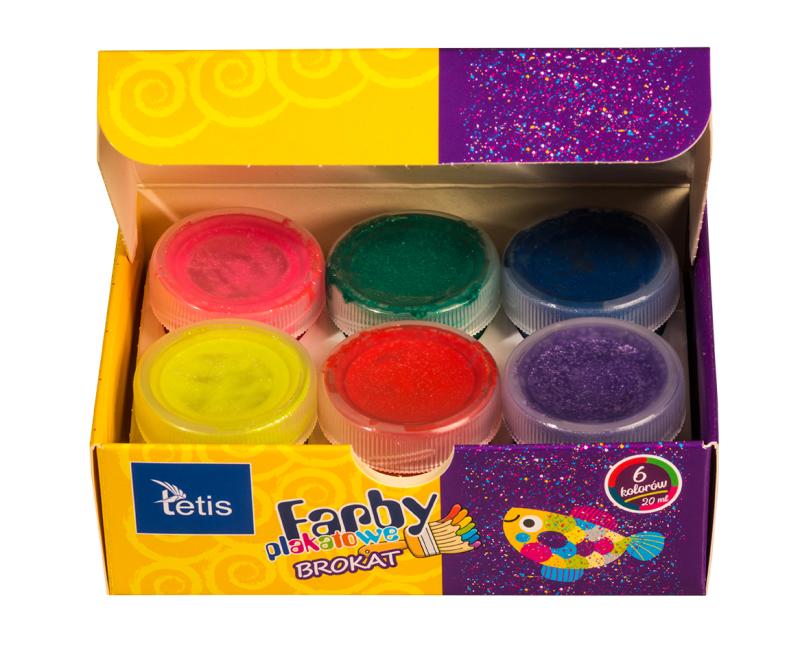 FARBY PL. 6 KOL 20ML BROKAT TETIS