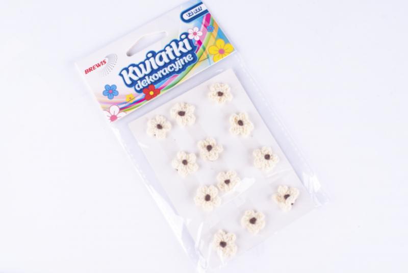 KWIATKI 18MM ECRIE