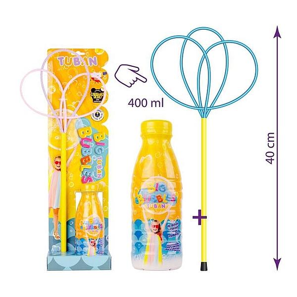 OBRĘCZ DO BANIEK MYDLANYCH MOTYLEK MULTI+PŁYN 400ML ZESTAW TUBAN