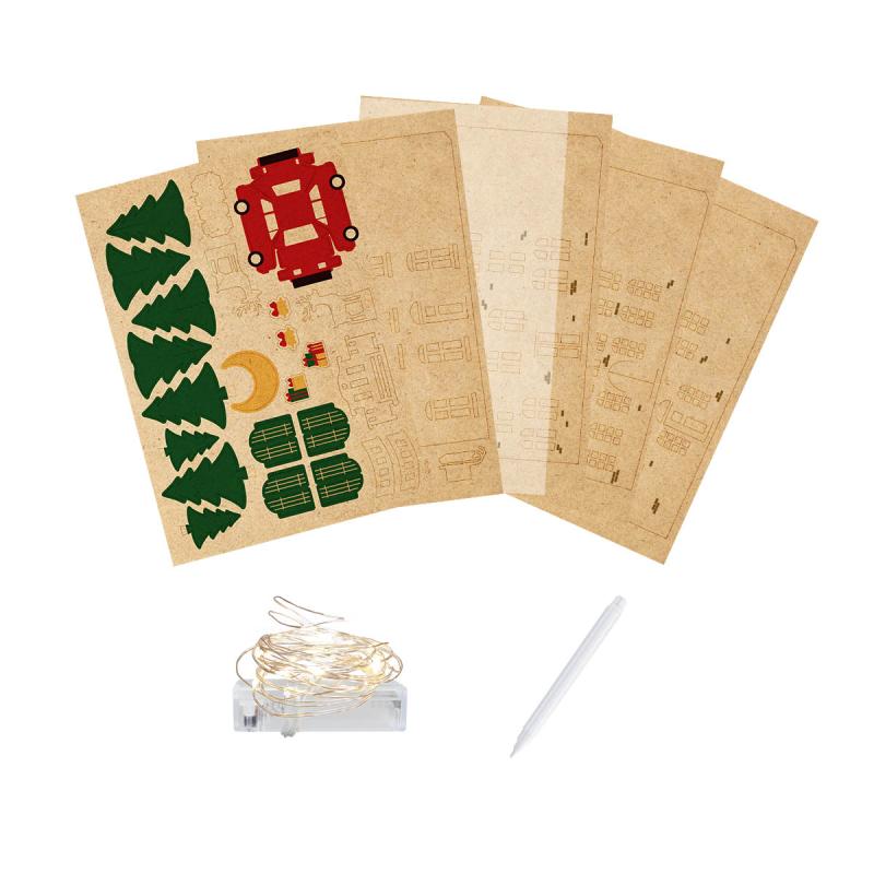 DOMKI ŚWIĄTECZNE DIY (Z LAMPKAMI LED I MARKEREM) #ŚWIĘTA
