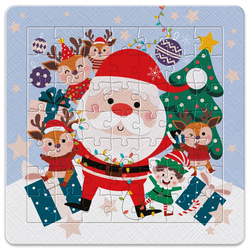 PUZZLE W RAMCE 49 ELEMENTÓW BN SANTA #ŚWIĘTA