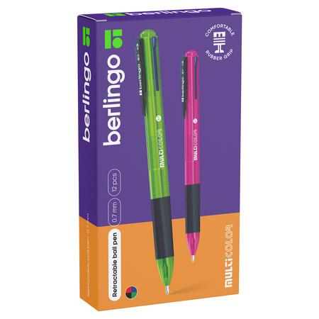 DŁUGOPIS BERLINGO 4 KOLORY 0,7MM MIX