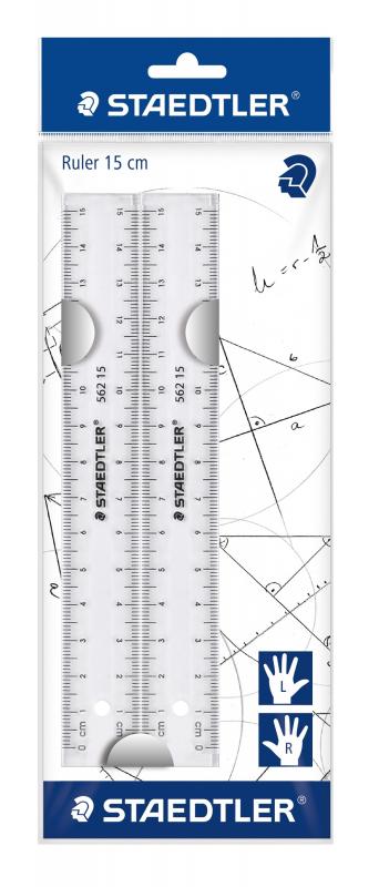 ZESTAW 2 LINIJEK 15CM ST