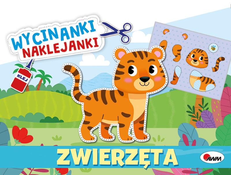 KSIĄŻECZKA WYCINANKI NAKLEJANKI ZWIERZĘTA