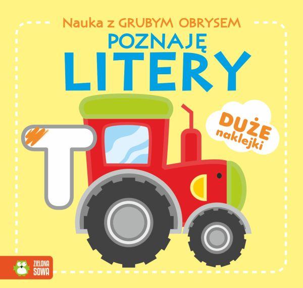 KSIĄŻECZKA NAUKA Z GRUBYM OBRYSEM.POZNAJĘ LITERY