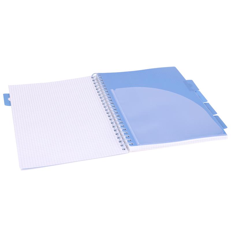 KOŁOZESZYT A4/100# GRANATOWY PASTEL 80G STRIGO