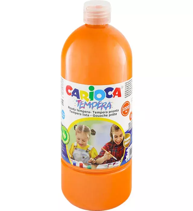 FARBA TEMPERA 1000ML POMARAŃCZOWA CARIOCA 40430/11