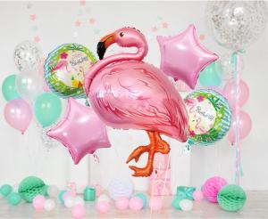 BALONY FOLIOWE ZESTAW FLAMING A5