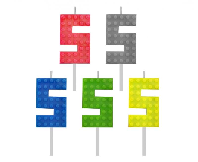 ŚWIECZKA LEGO CYFRA 5