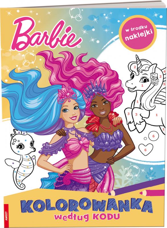 KSIĄŻECZKA BARBIE DREAMTOPIA. KOLOROWANKA WEDŁUG KODU