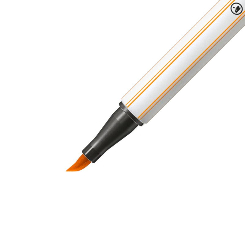 PISAKI STABILO 68 BRUSH POMARAŃCZOWY