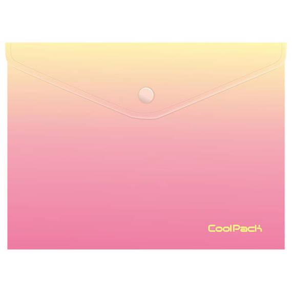 KOPERTA NA DOKUMENTY A4 CP GRADIENT- na zatrzask - PEACH