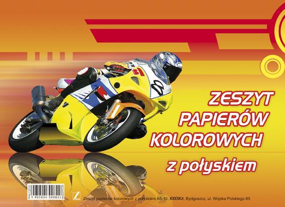 ZESZYT PAPIERÓW KOLOROWYCH A5 KRESKA