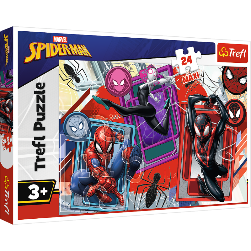 PUZZLE 24 TREFL MAXI PAJĘCZE ZMYSŁY SPIDERMAN