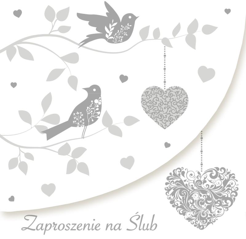 ZAPROSZENIE KWADRAT POLMAK ŚLUB