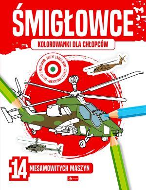 KSIĄŻECZKA KOLOROWANKA DLA CHŁOPCÓW ŚMIGŁOWCE
