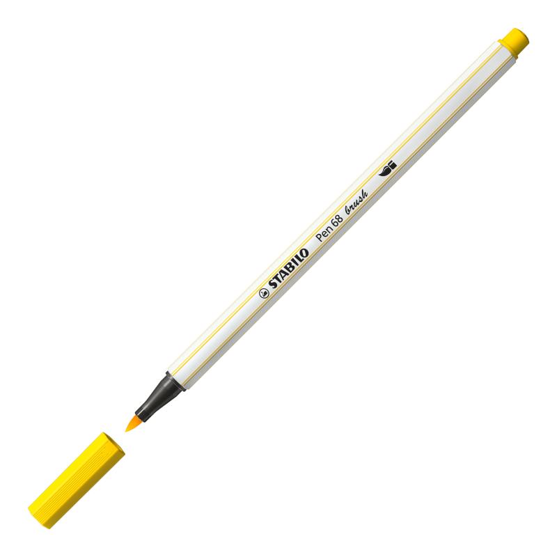 PISAKI STABILO 68 BRUSH ŻÓŁTY