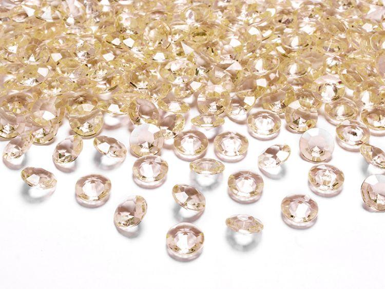 DIAMENTOWE KONFETTI ZŁOTE 12MM