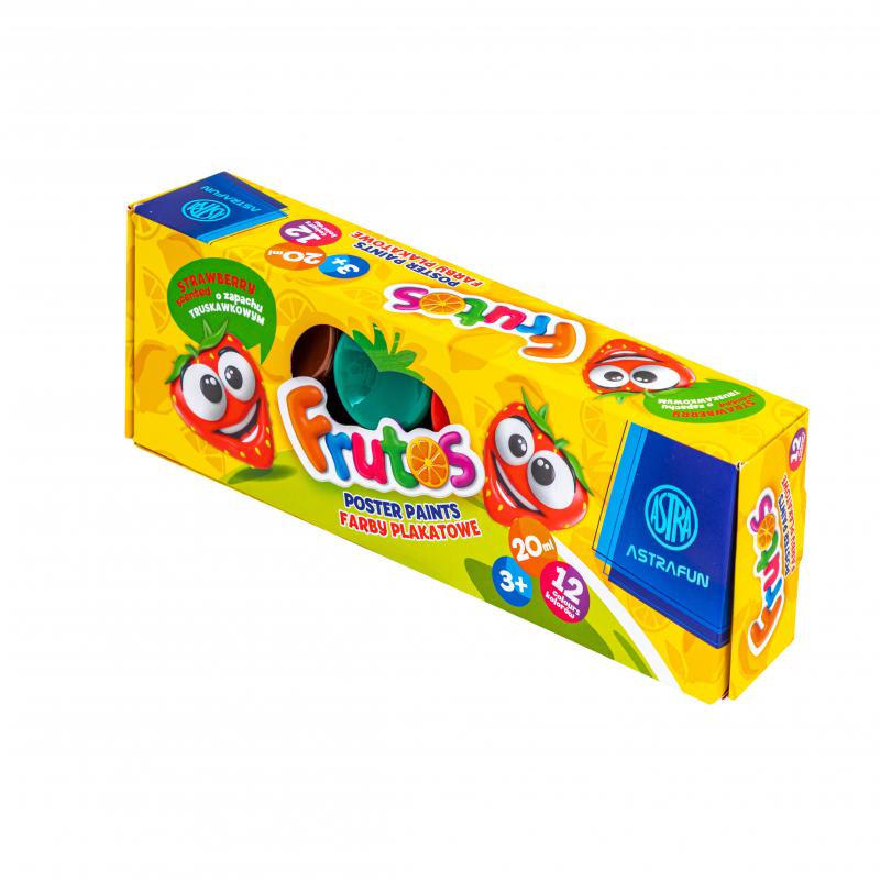 FARBY PLAKATOWE 12/20ML ASTRAFUN ZAPACHOWE FRUTOS STANDARD BOX